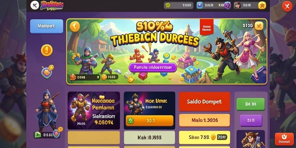 Tampilan awal game 4P4P yang menarik.