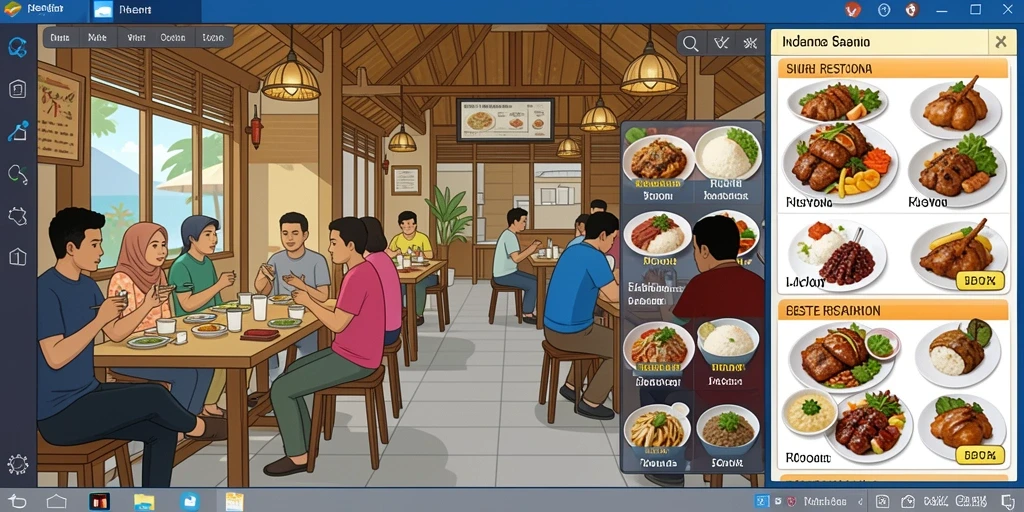 Tampilan menu awal yang menarik dan intuitif.