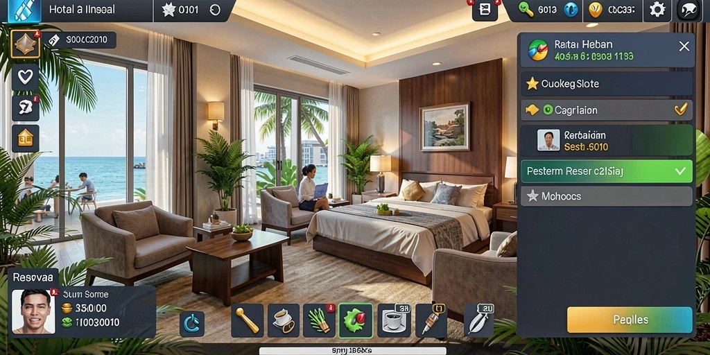Tangkapan layar menampilkan grafik memukau dari level pertama.