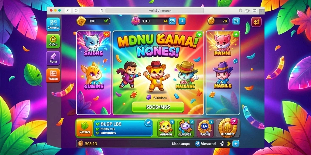 Tampilan menu utama yang menarik dan intuitif.