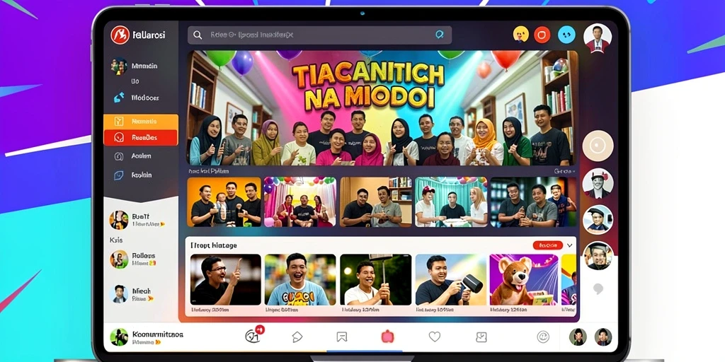 Tampilan menu utama yang menarik dan intuitif.