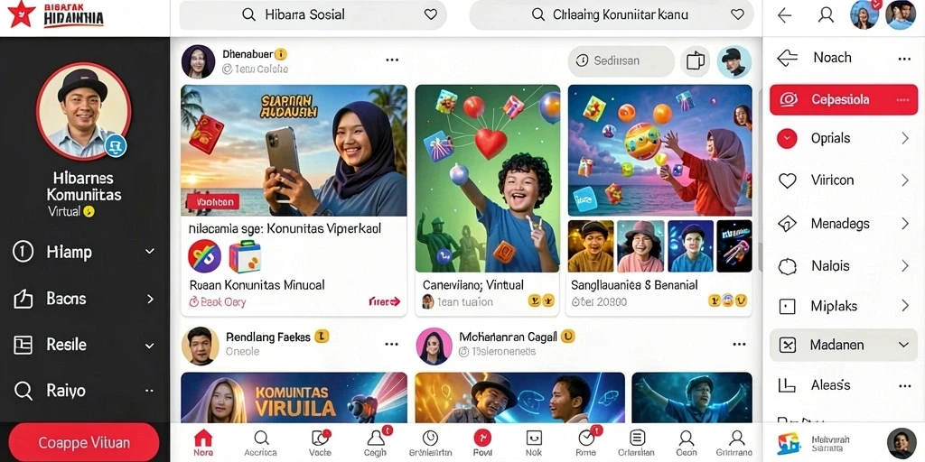 Tampilan awal yang menarik dan mudah dinavigasi.