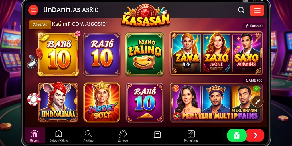 Tampilan awal aplikasi NESIAFUN yang menarik dan menyenangkan.