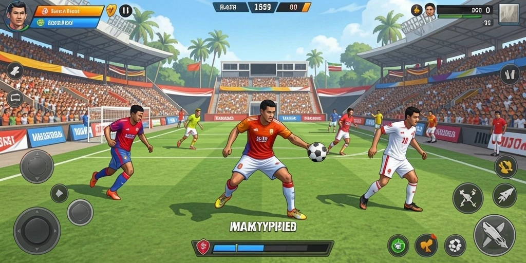 Screenshot tampilan menu permainan yang menarik.