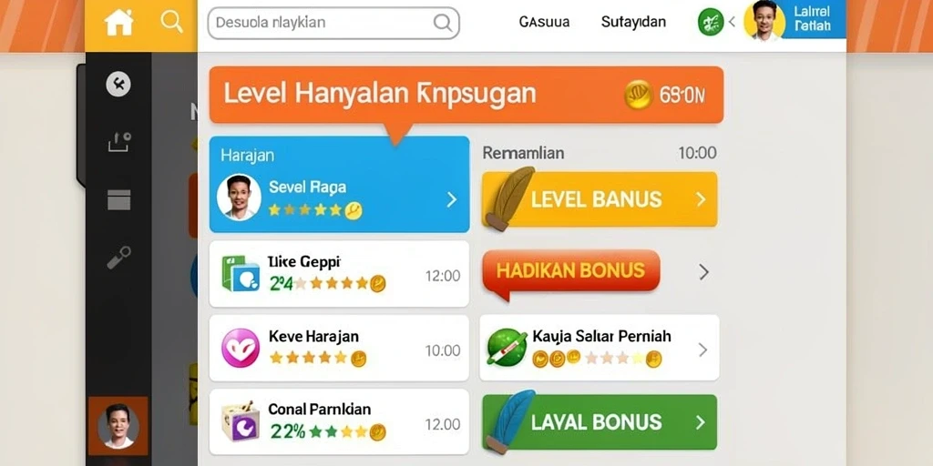 Tampilan menu awal ZONA66 yang menarik.